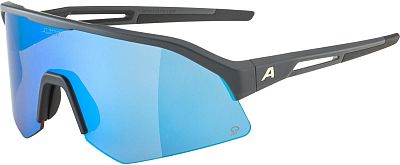 Превью  Велоочки ALPINA Sonic HR Q Midnight-Grey Matt, Линзы: Blue Mirror Cat.2 (A8733522)